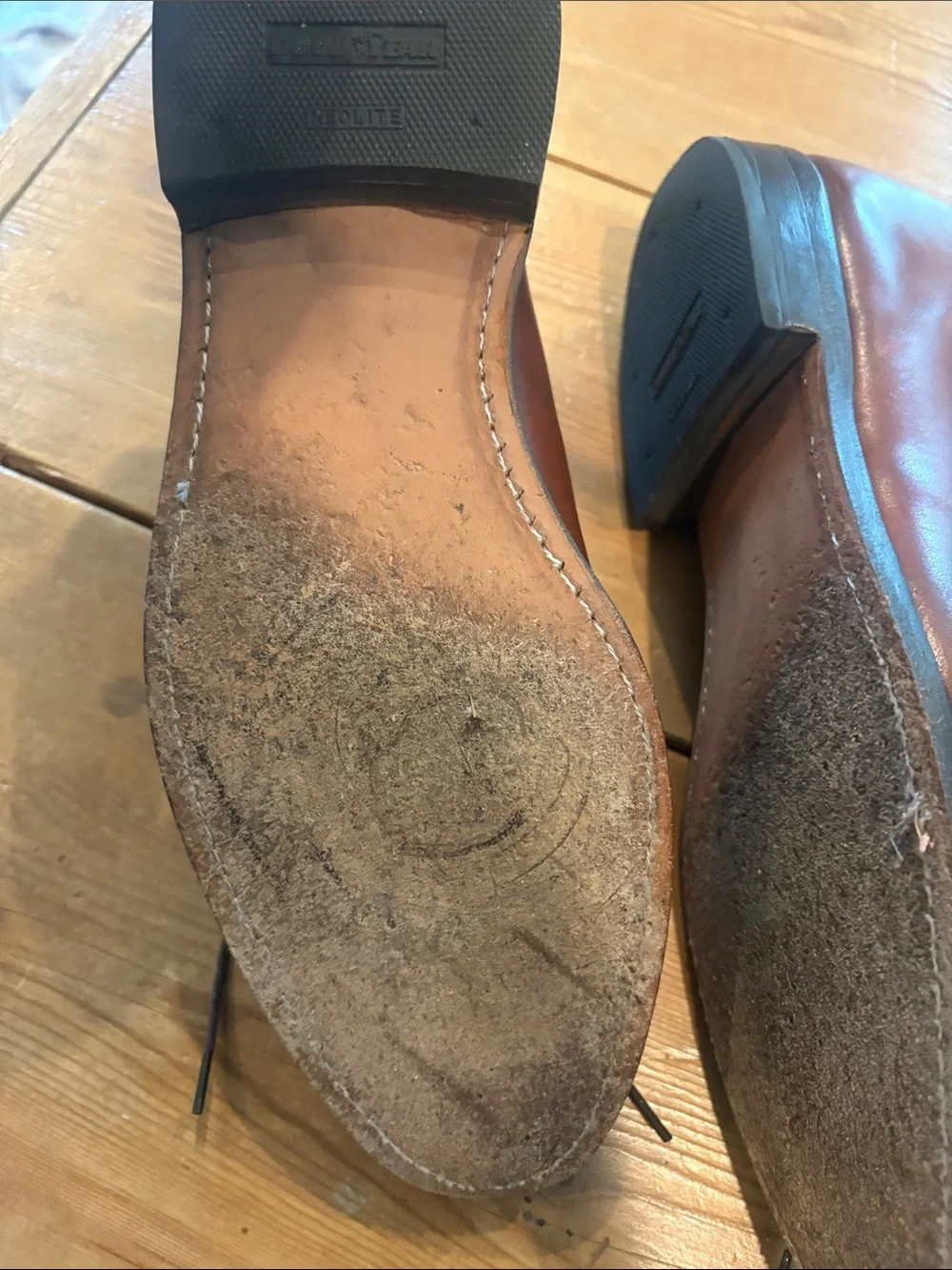 Allen Edmonds Delray 9.5 Brown Leather Lace-Up Dress Shoes